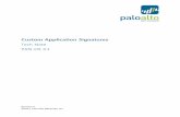 Custom Application Signatures - Palo Alto Networks