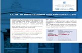 LL.M. in International and European Law