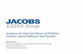 Analysis of Load Test Annex (LTA) Floor Anchor Lateral ...