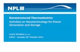 on Nanotechnology for Power Generation and Storage