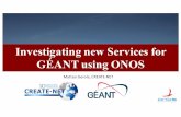 Investigating new Services for GÉANT using ONOS