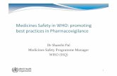 Medicines Safety in WHO: promoting best practices in ...