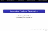 Constrained Nonlinear Optimisation