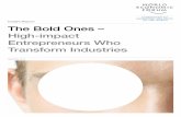 Insight Report The Bold Ones – High-impact Entrepreneurs ...