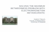 SOLVING THE MAXIMUM BETWEENNESS PROBLEM WITH ...