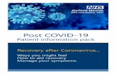 Post COVID 19 - Oxford Health NHS Foundation Trust