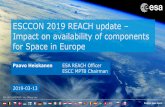 ESCCON 2019 REACH update and its impact on availability of ...