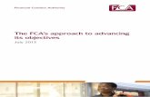 The FCA’s approach to advancing its objectives