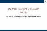 CSC4480: Principles of Database Systems