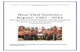 Niue Vital Statistics Report: 1987 - 2011
