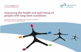 Improving the health and well-being of people with long ...