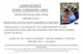 LAWN BOWLS RULES - SportsTG