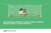 Guidelines for malaria vector control