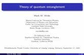 Theory of quantum entanglement