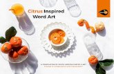 Citrus Inspired Word Art - clemengold.com