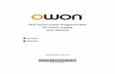 ODP3032 3052 Power Supply User Manual - OWON