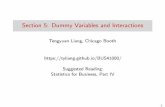 Section 5: Dummy Variables and Interactions