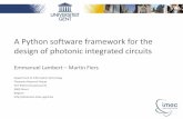A Python software framework for the design of photonic ...