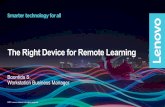 The Right Device for Remote Learning