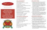 CHILI INGREDIENTS CHILI DIRECTIONS 1 tablespoon olive oil ...