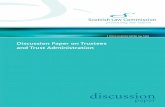 Discussion Paper on Trustees and Trust Administration (DP 126)