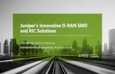 Juniper’s Innovative O-RAN SMO and RIC Solutions