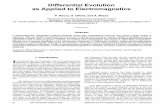 Differential Evolution as Applied to Electromagnetics