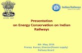 Presentation on Energy Conservation on Indian Railways