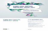 ESMO Asia Virtual Oncology Week 2021 Industry Guidelines