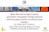 Solar thermal storage in power generation using phase ...