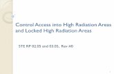 Control Access into High Radiation Areas and Locked High ...