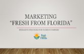 Marketing “Fresh From Florida”