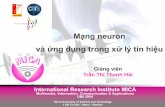 Mạng neuron - mica.edu.vn