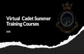 Virtual Cadet Summer Training Courses