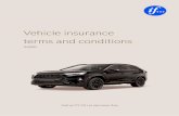 Vehicle insurance terms and conditions