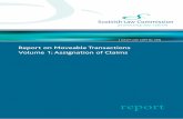 Report on Moveable Transactions Volume 1: Assignation of ...
