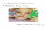 A Brighter Beginning - Highland Christian Academy