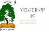 Welcome to Primary One