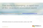 The world is changing: a rapid tour of the cleantech ...