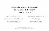 Math Workbook Grade 11 CST 2021-22
