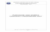 PURCHASE AND WORKS CONTRACT PROCEDURE-2017