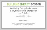Monitoring Energy Performance & IAQ: Multifamily Energy ...