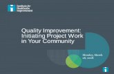 Chapter Network Call QI Project Work - IHI