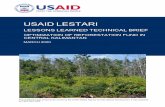 USAID LESTARI LLTB Optimization of Reforestation Fund