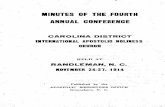 MINUTES OF THE FOURTH ANNUAL CONFERENCE