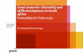 Good corporate citizenship and skills development in South ...