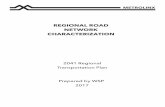 REGIONAL ROAD NETWORK CHARACTERIZATION