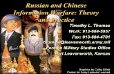 Russian and Chinese Information Warfare: Theory and Practice