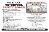 MILITARY NSN 4910-01-628-2957 MOTORPOOL SAFETY BOARD