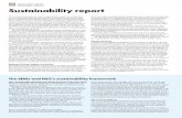 SUSTAINABILITY STRATEGY Sustainability report